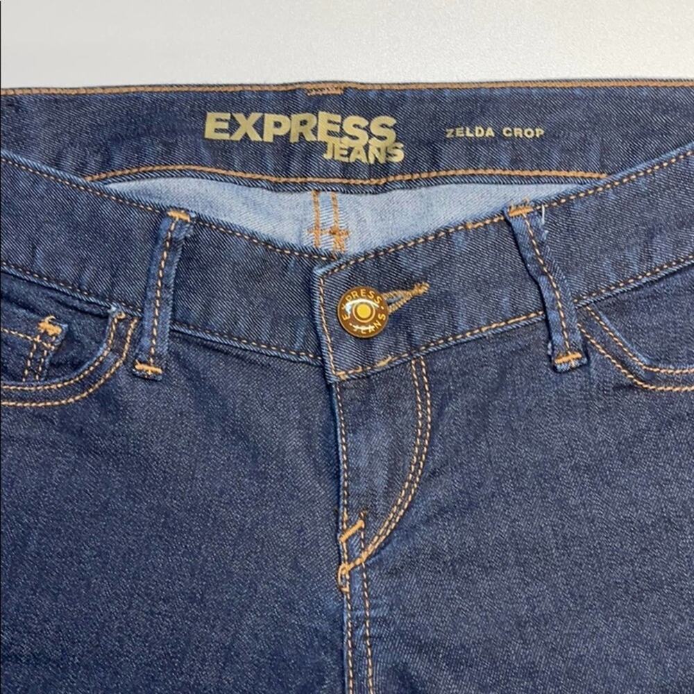 EXPRESS JEANS ZELDA CROP - WOMENS 6 Blue Jeans